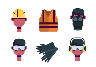 Personal protective  equipment vector 1